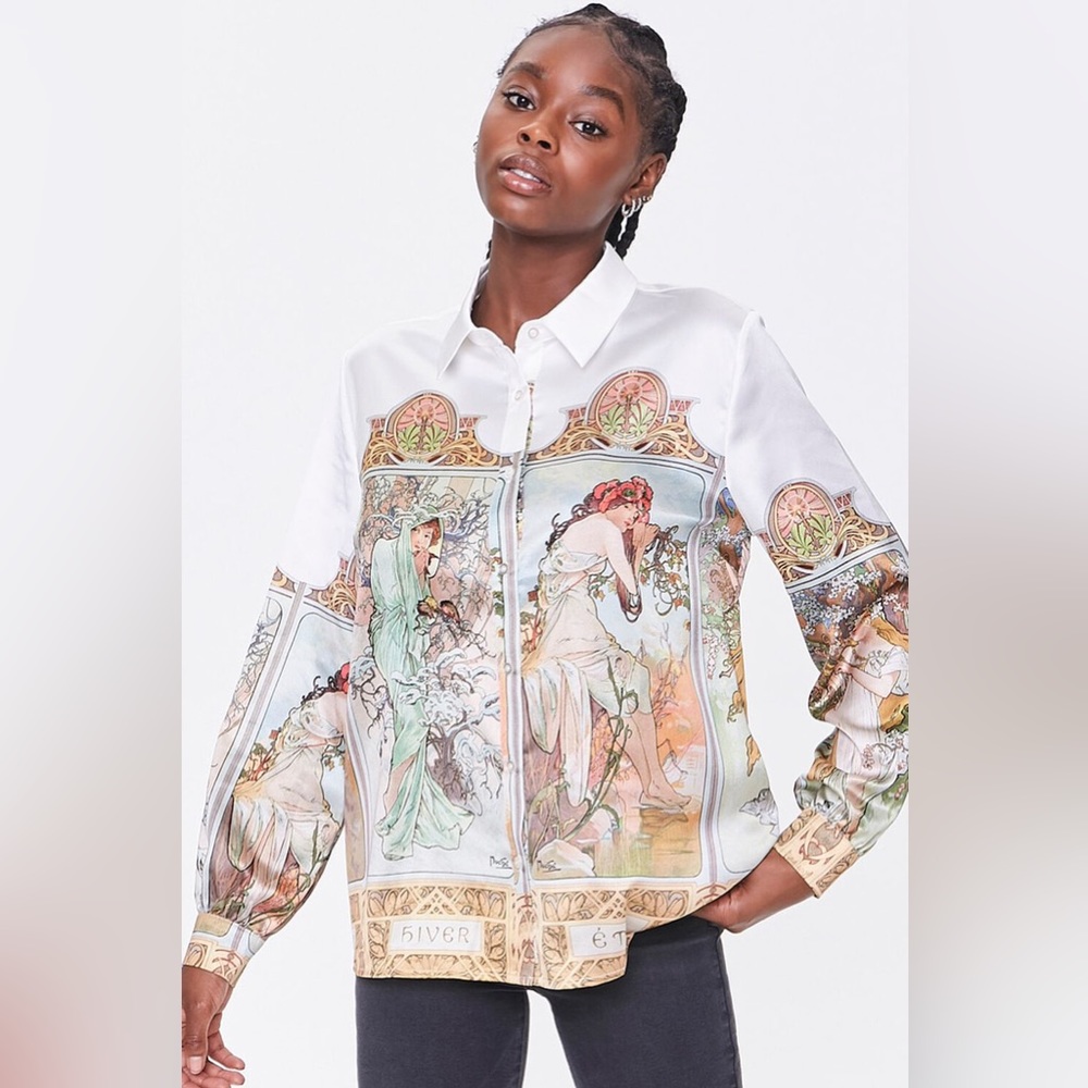 Alphonse Mucha Art Print Shirt